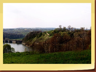 Panorama na zalew i zamek z ulicy Górskiej